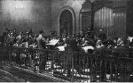Francisco Escudero dirigiendo su Misa en Re en la Santa Casa de Misericordia de Bilbao